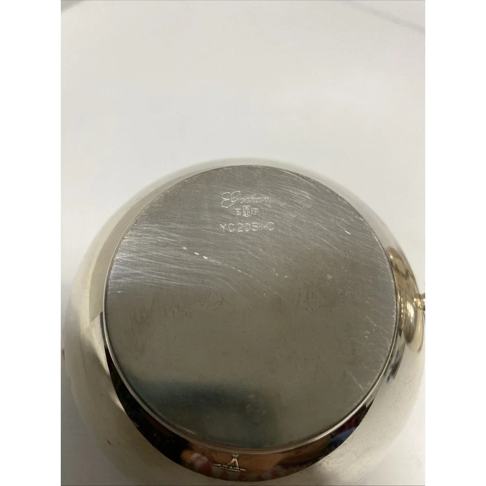 Gorham Electroplated,‎ Creamer And Open Two Handle Sugar Bowl Set Broken Handle